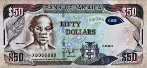 Jamaica new date (01.06.2019) 50-dollar note - P94